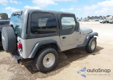 2000 Jeep Wrangler Sport из США, поврежденный, VIN 1J4FA49S3YP797554